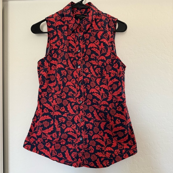 Banana Republic Tailored Fit Sleeveless Button Down Collared Tank Top Women’s 6 - Picture 1 of 4